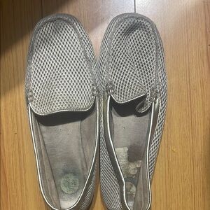 Mesh Slip-On Loafers - Gray